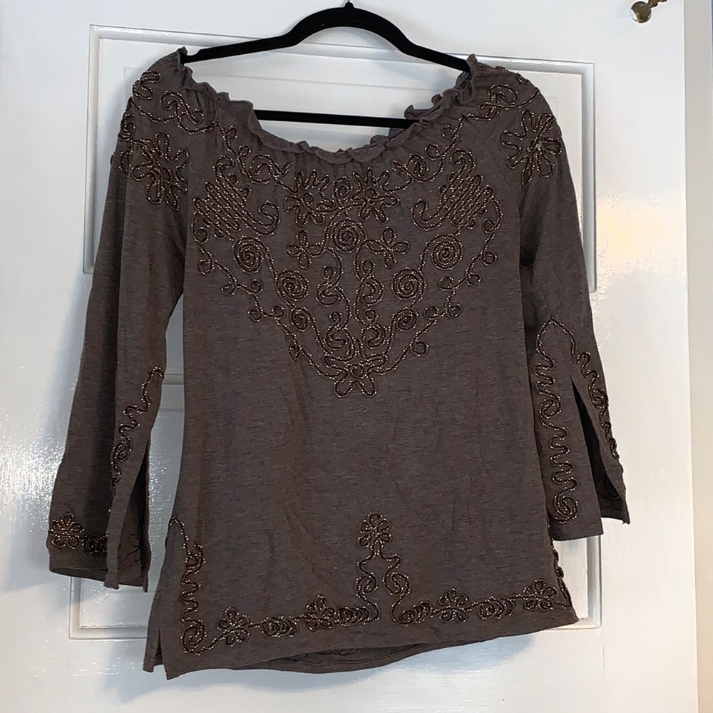 Small Lauren Michelle brown top